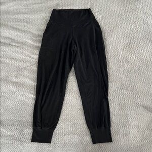 Aerie Offline Real Me Black High Rise Joggers Size Small